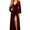 Formal Gowns Johnathan Kayne - 9243 Deep V-neck Long Sleeve A-line Dress 2 Formal Gowns Johnathan Kayne - 9243 Deep V-neck Long Sleeve A-line Dress