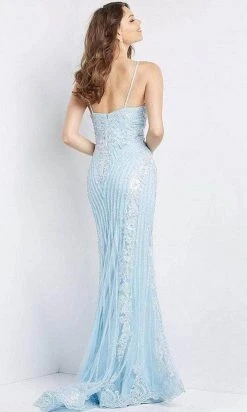 Jovani - 05752 Beaded Plunging V-Neck Mermaid Gown Formal Gowns 11 Jovani - 05752 Beaded Plunging V-Neck Mermaid Gown Formal Gowns
