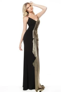 Jovani - 1700 V-Neck Sheath Dress With Train 7 Jovani - 1700 V-Neck Sheath Dress With Train