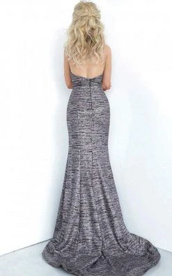 Jovani - 1846 Strapless Glitter Sheath Gown Formal Gowns