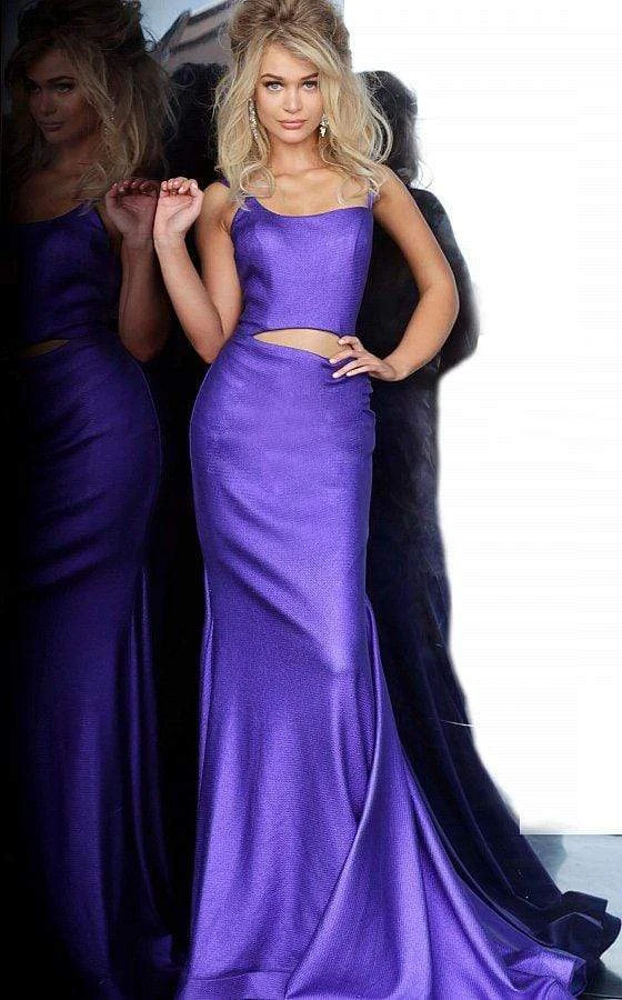 Jovani - 2137 Asymmetrical Cutout Trumpet Gown 5 Jovani - 2137 Asymmetrical Cutout Trumpet Gown