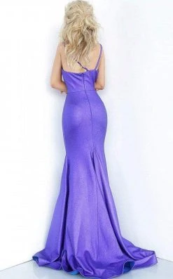 Jovani - 2137 Asymmetrical Cutout Trumpet Gown 6 Jovani - 2137 Asymmetrical Cutout Trumpet Gown