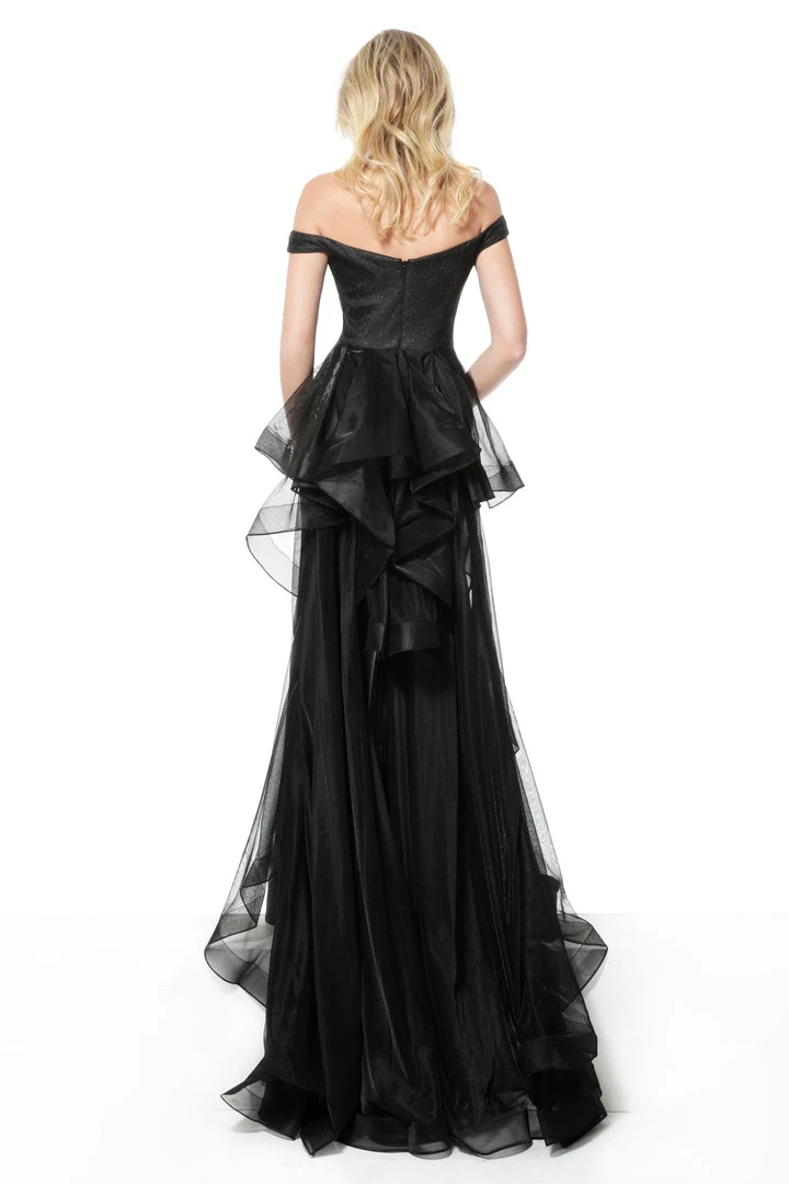 Jovani - 2308 Off-Shoulder Stretch Glitter A-Line Gown Formal Gowns 4 Jovani - 2308 Off-Shoulder Stretch Glitter A-Line Gown Formal Gowns