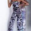 Jovani - 67849 Strapless Sequined Fitted Jumpsuit Formal Gowns