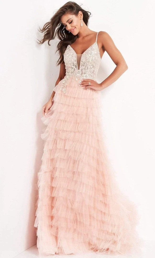 Jovani Bridal - JB2501 Embroidered Tier-Ornate Bridal Dress 5 Jovani Bridal - JB2501 Embroidered Tier-Ornate Bridal Dress