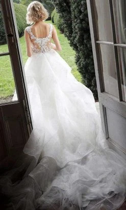 Jovani Bridal - JB68165 Scoop Neck Layered Bridal Gown 6 Jovani Bridal - JB68165 Scoop Neck Layered Bridal Gown