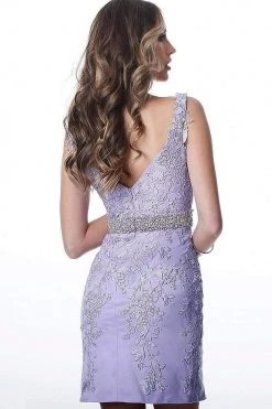 JVN By Jovani Jovani - JVN1102 Lace Applique Off Shoulder Fitted Cocktail Dress Cocktail Dresses 11 JVN By Jovani Jovani - JVN1102 Lace Applique Off Shoulder Fitted Cocktail Dress Cocktail Dresses