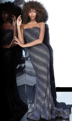 JVN By Jovani Formal Gowns Jovani - JVN1167 Bedazzled Strapless Evening Gown 7 JVN By Jovani Formal Gowns Jovani - JVN1167 Bedazzled Strapless Evening Gown