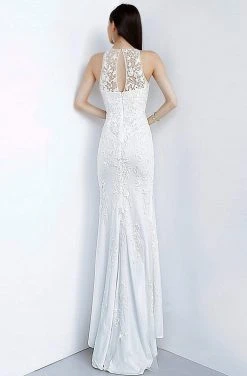 JVN By Jovani Jovani - JVN1289 Illusion Neck Embroidered Tulle Evening Dress Formal Gowns 7 JVN By Jovani Jovani - JVN1289 Illusion Neck Embroidered Tulle Evening Dress Formal Gowns