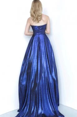 JVN By Jovani Jovani - JVN2392 Banded Strapless Pleated Ballgown Formal Gowns