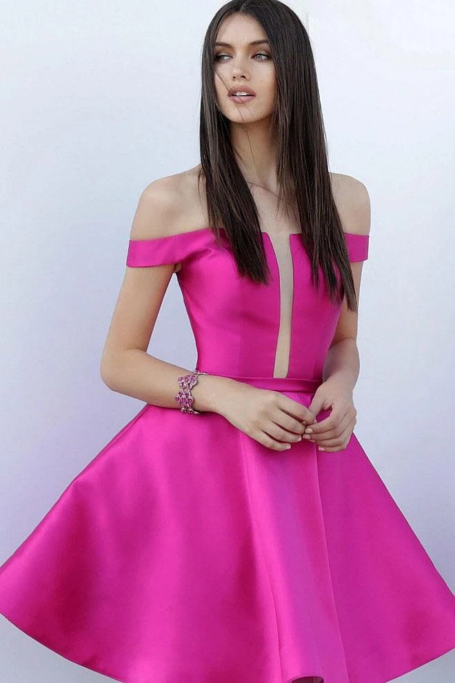 JVN By Jovani Jovani - JVN62742 Fitted Off-Shoulder A-Line Cocktail Dress 6 JVN By Jovani Jovani - JVN62742 Fitted Off-Shoulder A-Line Cocktail Dress