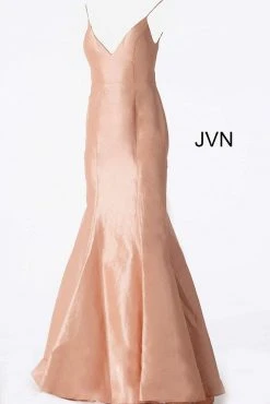 JVN By Jovani Formal Gowns Jovani - JVN62965 Sleeveless V Neck Mermaid Prom Dress