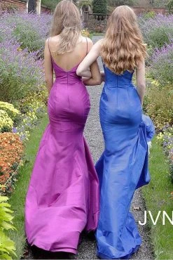 JVN By Jovani Formal Gowns Jovani - JVN62965 Sleeveless V Neck Mermaid Prom Dress