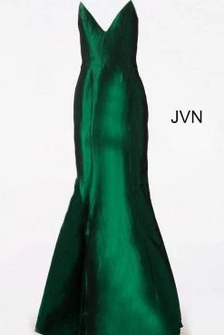 JVN By Jovani Formal Gowns Jovani - JVN62965 Sleeveless V Neck Mermaid Prom Dress