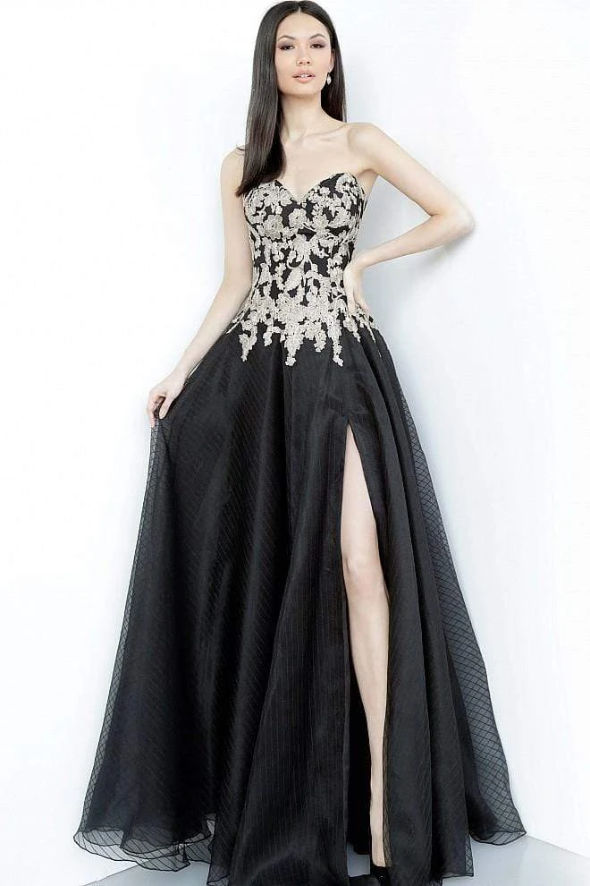 JVN By Jovani Jovani - JVN64088 Strapless Embroidered Ballgown Formal Gowns 3 JVN By Jovani Jovani - JVN64088 Strapless Embroidered Ballgown Formal Gowns