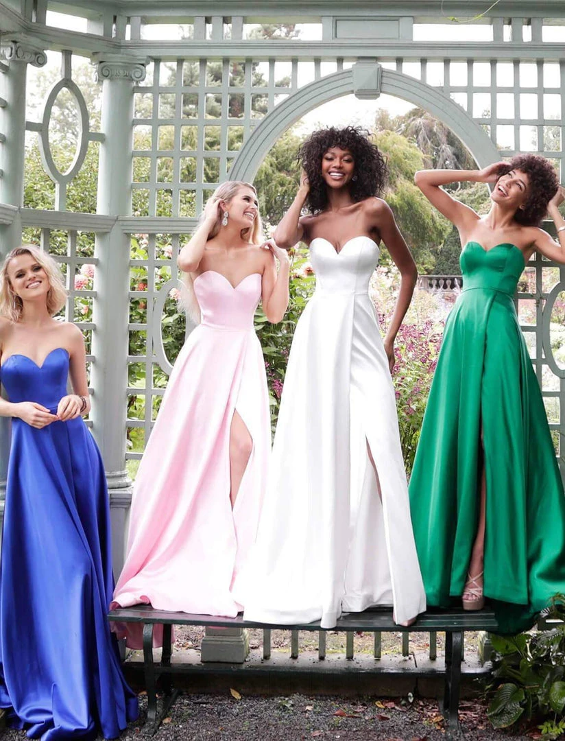 JVN By Jovani Jovani - JVN67753 Strapless Sweetheart Satin Prom Dress 8 JVN By Jovani Jovani - JVN67753 Strapless Sweetheart Satin Prom Dress