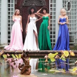 JVN By Jovani Jovani - JVN67753 Strapless Sweetheart Satin Prom Dress 14 JVN By Jovani Jovani - JVN67753 Strapless Sweetheart Satin Prom Dress