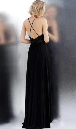 JVN By Jovani Formal Gowns Jovani - JVN68263 Lace Ornate Bodice Criss Cross Back Prom Dress 5 JVN By Jovani Formal Gowns Jovani - JVN68263 Lace Ornate Bodice Criss Cross Back Prom Dress