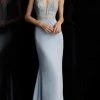 JVN By Jovani Formal Gowns Jovani - JVN68317 Beaded Deep V-neck Mermaid Dress 1 JVN By Jovani Formal Gowns Jovani - JVN68317 Beaded Deep V-neck Mermaid Dress