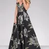 Jovani - Off The Shoulder Flora Print Prom Ballgown 48361