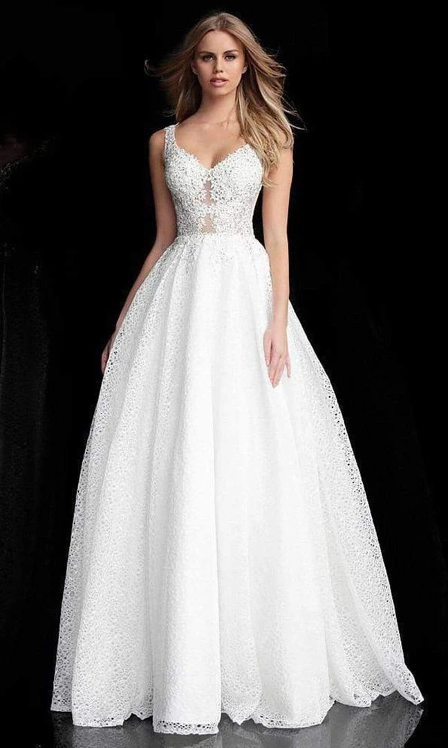 JVN By Jovani Jovani - Plunging V-Neck Embellished Ballgown JVN64105SC - 1 Pc Rasberry In Size 00 Available 3 JVN By Jovani Jovani - Plunging V-Neck Embellished Ballgown JVN64105SC - 1 Pc Rasberry In Size 00 Available