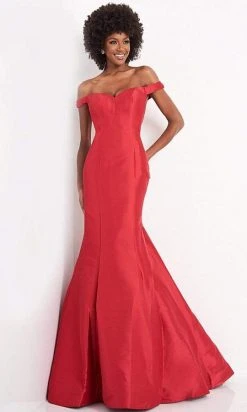 JVN By Jovani Jovani - Sweetheart Fitted Mermaid Gown JVN3245SC - 1 Pc Red In Size 4 Available Formal Gowns