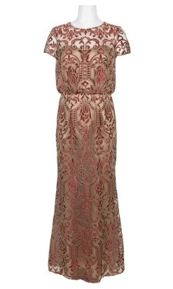 Formal Gowns JS Collections - 866967 Embroidered Blouson Long Dress