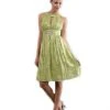 Kay Unger - Metallic Halter - 1 Pc Sage In Size 10 Available Cocktail Dresses