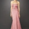 Formal Gowns La Femme - 12221 Ruche-Textured Semi-Sweetheart Evening Gown