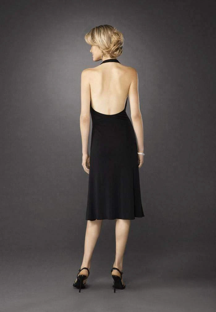 La Femme - 12839 Jeweled Gathered Halter Neck A-line Dress Cocktail Dresses 4 La Femme - 12839 Jeweled Gathered Halter Neck A-line Dress Cocktail Dresses