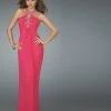 La Femme - 14168 Long Halter Strap Prom Dress 2 La Femme - 14168 Long Halter Strap Prom Dress