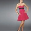 Cocktail Dresses La Femme - 14311 Strapless Bowed A-Line Cocktail Dress