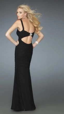 La Femme - 14555 Sleeveless Ruched Sweetheart Fitted Evening Dress Formal Gowns 5 La Femme - 14555 Sleeveless Ruched Sweetheart Fitted Evening Dress Formal Gowns