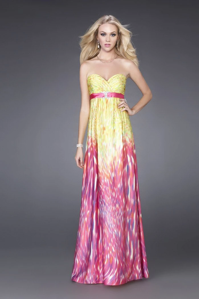 La Femme - 15142 Strapless Long Gown In Fresh And Fruity Hues Formal Gowns 3 La Femme - 15142 Strapless Long Gown In Fresh And Fruity Hues Formal Gowns