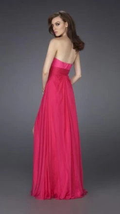 La Femme - 15171 Bejeweled Modified Sweetheart Long Silk Gown Formal Gowns
