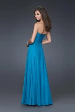Formal Gowns La Femme - 15951 Stylish Strapless A-line Dress With Glittering Adornment 5 Formal Gowns La Femme - 15951 Stylish Strapless A-line Dress With Glittering Adornment