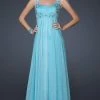 La Femme - 17476 Beaded And Ruched Sweetheart Chiffon A-line Gown 2 La Femme - 17476 Beaded And Ruched Sweetheart Chiffon A-line Gown