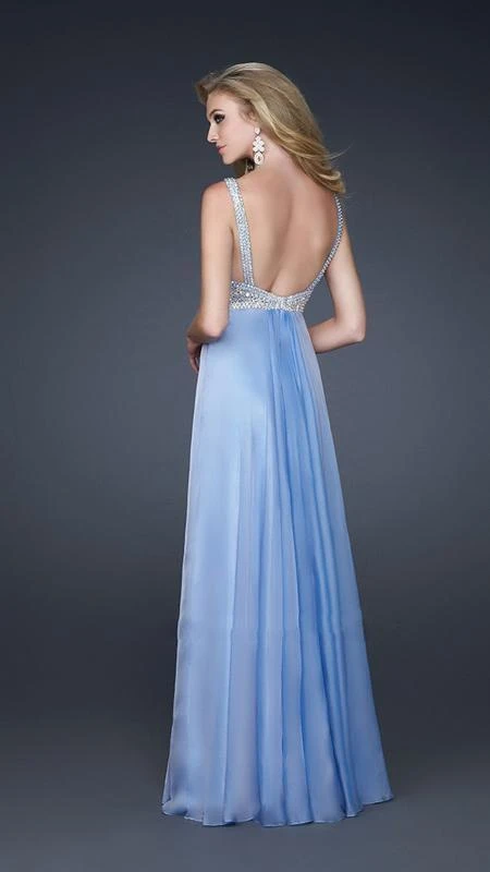 Formal Gowns La Femme - 17543 Bead Embellished Ruched Sweetheart Chiffon A-line Gown 6 Formal Gowns La Femme - 17543 Bead Embellished Ruched Sweetheart Chiffon A-line Gown