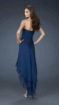 La Femme - 18048 Tantalizing Strapless Dress With Tiered Sashing Formal Gowns 5 La Femme - 18048 Tantalizing Strapless Dress With Tiered Sashing Formal Gowns