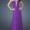 Formal Gowns La Femme - 19009 Luxurious Sweetheart A-Line Gown With Sheer Layering