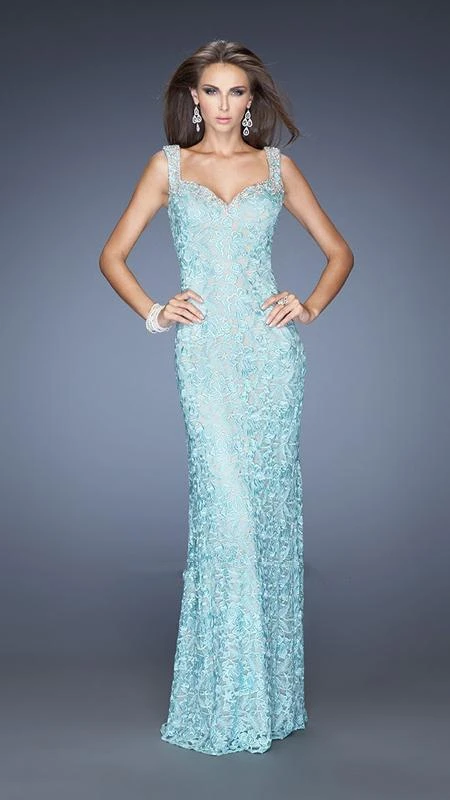 La Femme - 20121 Magnificently Embellished Lace Sweetheart Sheath Gown 3 La Femme - 20121 Magnificently Embellished Lace Sweetheart Sheath Gown