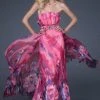 La Femme Gigi - 16231 Floral Print Chiffon Prom Dress 2 La Femme Gigi - 16231 Floral Print Chiffon Prom Dress