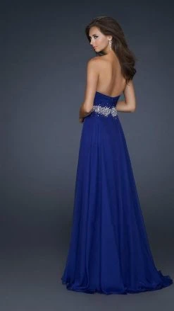 La Femme Gigi - 17613 Ruched Embellished Sweetheart Chiffon Gown Formal Gowns 5 La Femme Gigi - 17613 Ruched Embellished Sweetheart Chiffon Gown Formal Gowns