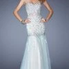 La Femme Gigi - 20220 Special Embellished Strapless Trumpet Dress Formal Gowns