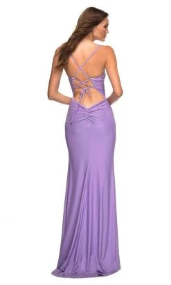 Formal Gowns La Femme - Sleeveless Lace Up Back Prom Gown 30436SC 6 Formal Gowns La Femme - Sleeveless Lace Up Back Prom Gown 30436SC