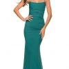 La Femme - Square Neck Sheath Evening Dress 30493SC - 1 Pc Navy In Size 2 Available