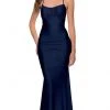 La Femme - Strappy Back Jersey Gown 29873SC - 1 Pc Navy In Size 0 Available 1 La Femme - Strappy Back Jersey Gown 29873SC - 1 Pc Navy In Size 0 Available