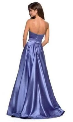 La Femme - Sweetheart Empire A-Line Evening Dress 27506SC - 1 Pc Dark Periwinkle In Size 6 Available Formal Gowns