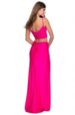 La Femme - Two-Piece High Slit Sheath Dress 28472SC Formal Gowns