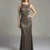 Lara Dresses - 32957 Sparkling Bateau Long Gown Formal Gowns 2 Lara Dresses - 32957 Sparkling Bateau Long Gown Formal Gowns